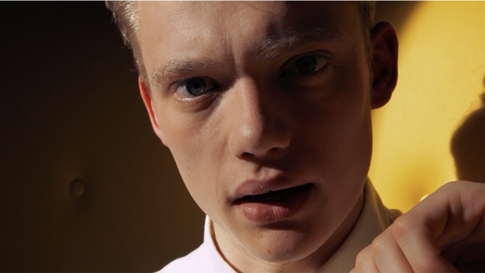 close up of a male member of a band